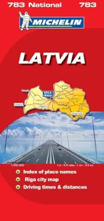 latvia 1st edition michelin 2067128442, 978-2067128446