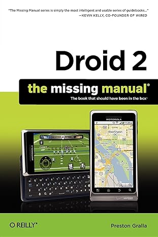 droid 2 the missing manual 1st edition preston gralla 144930169x, 978-1449301699