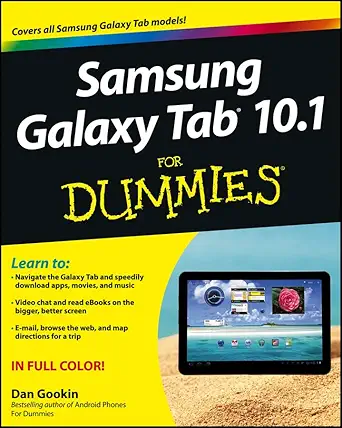 samsung galaxy tab 10 1 for dummies 1st edition dan gookin 1118228332, 978-1118228333
