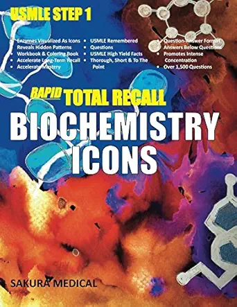 rapid total recall biochemistry icons 1st edition sakura medical 198028654x, 978-1980286547