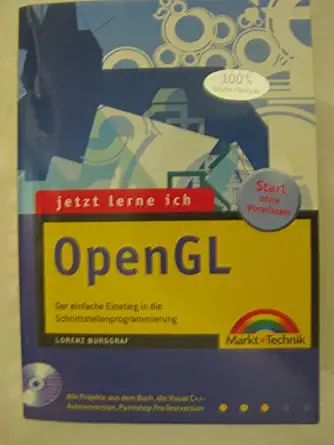 jetzt lerne ich opengl 1st edition lorenz burggraf 3827262372, 978-3827262370