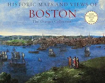 historic maps and views of boston 24 frameable maps and views 1st edition granger collection 1579129161,