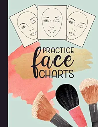 practice face charts makeup artists portfolio book of blank face charts 1st edition weareads books