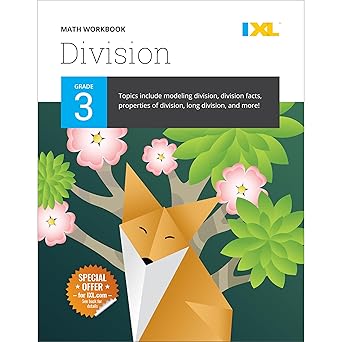 ixl division 3rd grade math workbook mathematics book for kids ages 8 9 covering dividing facts and