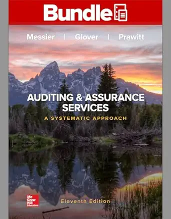 gen combo looseleaf auditing and assurance services connect access card 1st edition william f messier jr