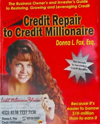 from credit repair to credit millionaire 1st edition donna l fox 0971317895, 978-0971317895