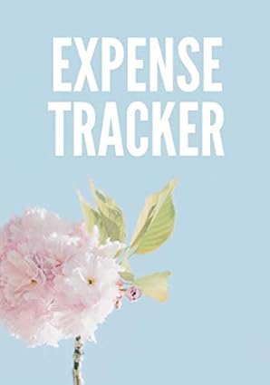 expense tracker expense notebook expense tracker organizer record expenses 100 pages pink flower cover 1st