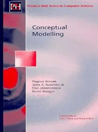 conceptual modelling 1st edition jr bubenko, janis a ,paul johannesson ,benkt wangler ,magnus boman