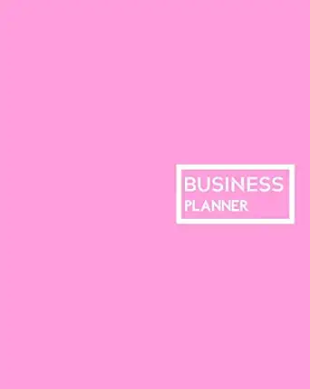 pink business planner small business planner for entrepreneurs business notebook organizer for men and women