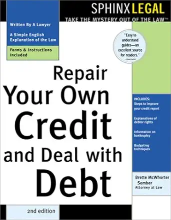 repair your own credit and deal with debt 1st edition brette mcwhorter sember 157248344x, 978-1572483446