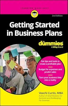 getting started in business plans for dummies 1st edition veechi curtis 1394237340, 978-1394237340