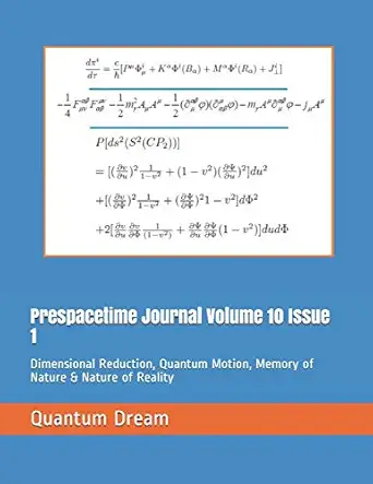 prespacetime journal volume 10 issue 1 dimensional reduction quantum motion memory of nature and nature of