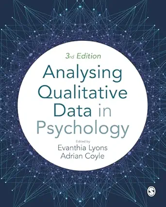 analysing qualitative data in psychology 1st edition evanthia lyons ,adrian coyle 1529702097, 978-1529702095