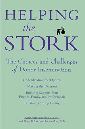 helping the stork the choices and challenges of donor insemination 1st edition carol frost vercollone ,heidi