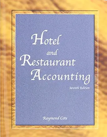 hotel and restaurant accounting 1st edition raymond cote 0866123814, 978-0866123815