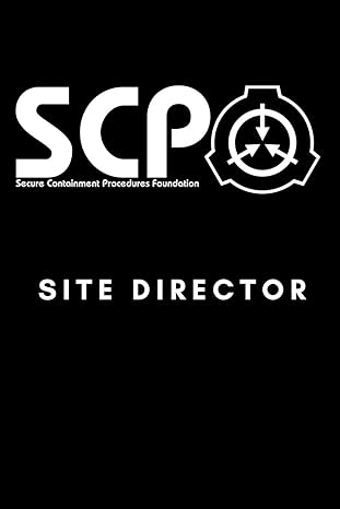 scp foundation site director notebook college ruled notebook for scp foundation fans 6x9 inches 120 pages
