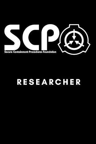 scp foundation researcher notebook college ruled notebook for scp foundation fans 6x9 inches 120 pages secure