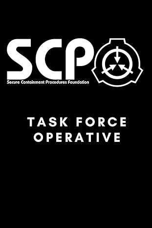 scp foundation task force operative notebook college ruled notebook for scp foundation fans 6x9 inches 120