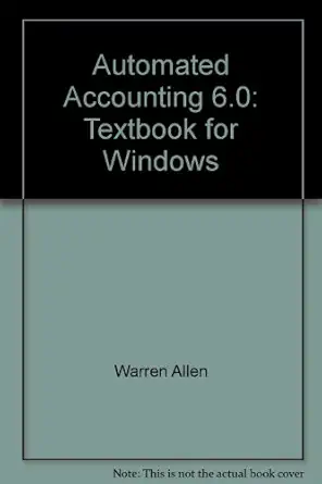 automated accounting 6 0 textbook for windows 1st edition warren allen ,dale klooster 053863961x,