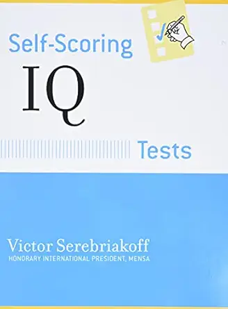 self scoring iq tests 1st edition victor serebriakoff 0760701644, 978-0760701645