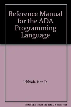 reference manual for the ada programming language 1st edition jean d etc ichbiah 071940097x, 978-0719400971