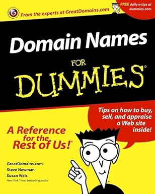 domain names for dummies 1st edition greatdomains com ,susan wels 0764553178, 978-0764553172