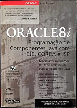 oracle 8i programaa a o componentes java com ejb corba e jsp 1st edition nirva morisseau leroy 8535207473,