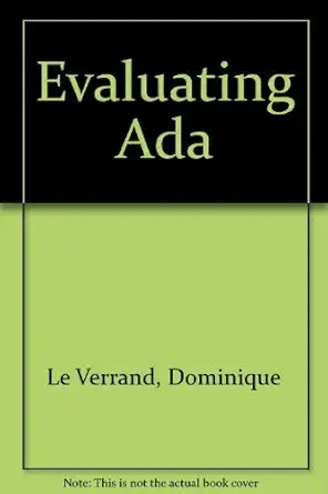 evaluating ada 1st edition dominique le verrand 0070374473, 978-0070374478