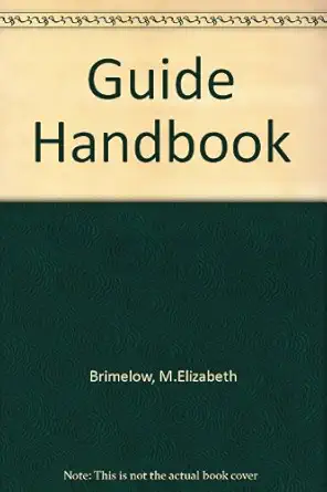 guide handbook 1st edition m elizabeth brimelow 0852600208, 978-0852600207