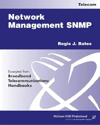 network management snmp 1st edition regis j bates 0071391835, 978-0071391832