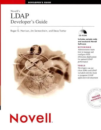 novells ldap developers guide 1st edition roger harrison ,jim sermersheim ,steve trottier 0764547208,