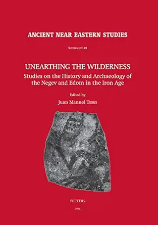 unearthing the wilderness studies on the history and archaeology of the negev and edom in the iron age 1st