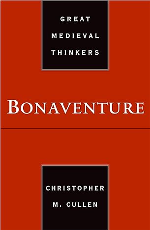 bonaventure 1st edition christopher m cullen 0195149262, 978-0195149265