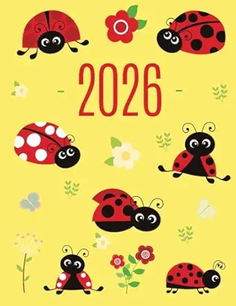 ladybug daily planner 2026 make 2026 a productive year cute weekly organizer with red insect january december