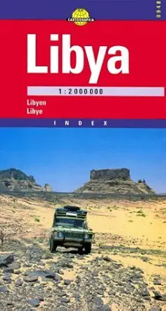 libya road and travel map by cartographia 1st edition cartographia kft 9633529484, 978-9633529485