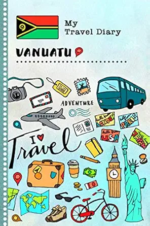 vanuatu travel diary kids guided journey log book 6x9 record tracker book for writing sketching gratitude