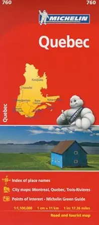 michelin quebec map 760 1st edition michelin 2067208748, 978-2067208742