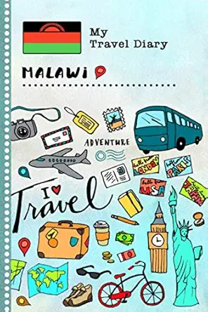 malawi travel diary kids guided journey log book 6x9 record tracker book for writing sketching gratitude