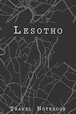 lesotho travel notebook 6x9 travel journal with prompts and checklists perfect gift for your trip to lesotho