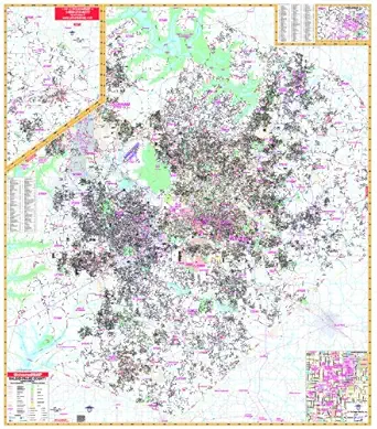 2009 raleigh nc wall map 1st edition universal map 0762560460, 978-0762560462