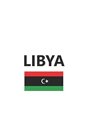 libya libyan flag country notebook journal lined wide ruled paper stylish diary vacation travel planner 6x9