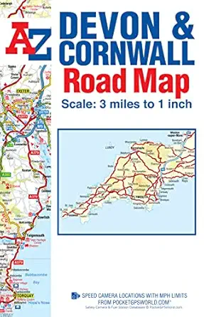 devon and cornwall a z road map 1st edition geographers\\\\\\\' a z map co ltd 1843489449, 978-1843489443
