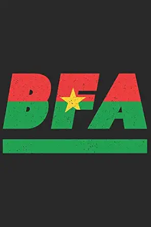 bfa burkina faso notizbuch mit blanko 120 seiten in weia notizheft mit der burkina faso flagge 1st edition