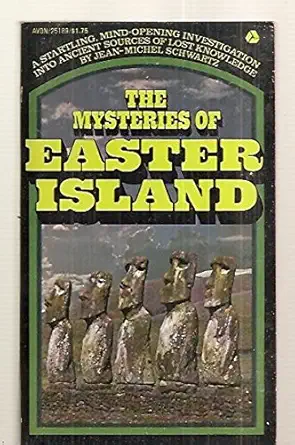 mysteries of easter island 1st edition jean michael schwartz 0380004194, 978-0380004195