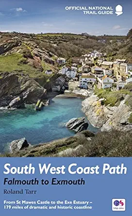south west coast path falmouth to exmouth national trail guide 1st edition roland tarr 1781315795,