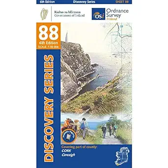 discovery series 88 a county cork 1st edition ordnance survey ireland 1912140756, 978-1912140756