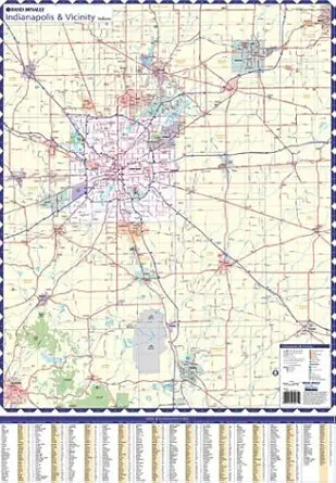 indianapolis indiana regional 1st edition rand mcnally 0528955713, 978-0528955716