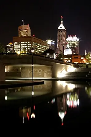 indianapolis indiana at night journal 150 page lined notebook/diary 1st edition cool image 1536857645,