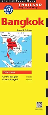 bangkok travel map 1st edition periplus editors 0794607853, 978-0794607852