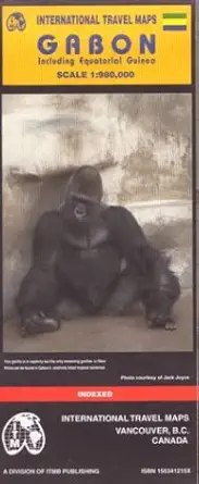 gabon and equitorial guinea map by itmb 1st edition itmb publishing 155341215x, 978-1553412151